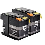 Pack de 2 Brother LC129BK cartouches d'encre compatibles ultra haute capacité (Ink Hero)