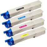 4 stuks Oki C3300, C3400, C3600 toner (Ink Hero Huismerk)