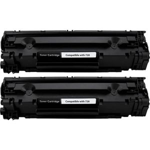 Cartouches de toner compatibles Canon 728 – noir, lot de 2