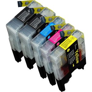Cartouches d’encre compatibles Brother LC1240 – haute capacité, lot de 5 (remplace LC1220)