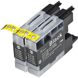 Cartouches d’encre compatibles Brother LC1280BK – noir, capacité extra haute, lot de 2