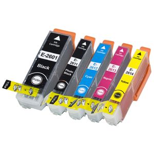Cartouches d’encre compatibles Epson 26XL – haute capacité, lot de 5
