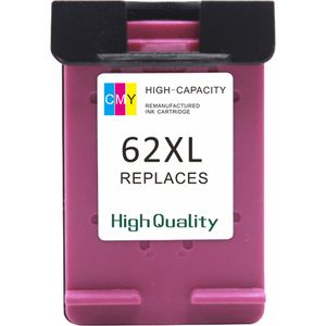 Cartouche d’encre remanufacturée HP 62XL – multicolore, haute capacité (C2P07AE)