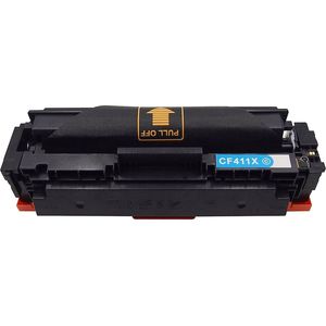 Cartouche de toner compatible HP 410X – cyan, haute capacité (CF411X)
