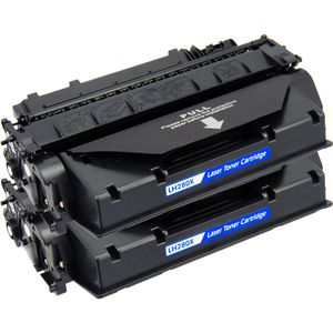 Cartouches de toner compatibles HP 80X – noir, haute capacité, lot de 2 (CF280X)