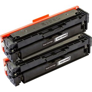 Cartouches de toner compatibles HP 201X / CF400X – noir, haute capacité, lot de 2 (remplace 201A / CF400A)