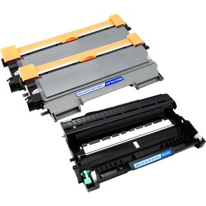 Kit toner et tambour compatible Brother TN2220 & DR2200 – haute capacité, lot de 3