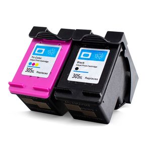Cartouches d’encre remanufacturées HP 305 XL – haute capacité, lot de 2