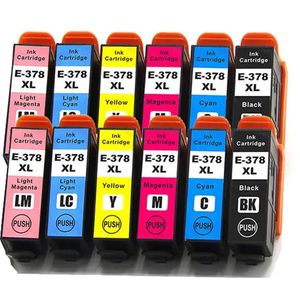 Cartouches d’encre compatibles Epson 378XL – haute capacité, lot de 12