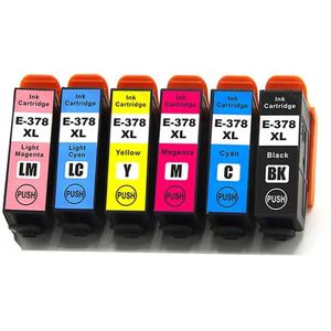 Cartouches d’encre compatibles Epson 378XL – haute capacité, lot de 6