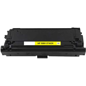 Cartouche de toner compatible HP 508X – jaune, haute capacité (CF362X)