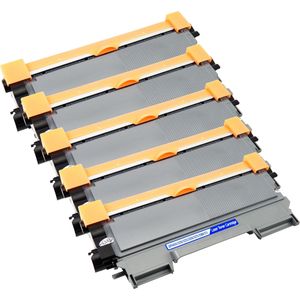 Cartouches de toner compatibles Brother TN2220 – noir, haute capacité, lot de 5 (remplace TN2210)