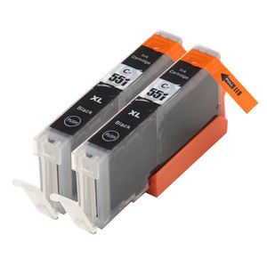 Cartouches d’encre compatibles Canon CLI-551XL – noir, haute capacité, lot de 2