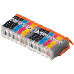 Cartouches d’encre compatibles Canon PGI-570XL & CLI-571XL – haute capacité, lot de 12