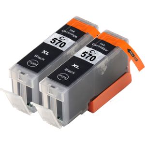 Cartouches d’encre compatibles Canon PGI-570XL – noir, haute capacité, lot de 2