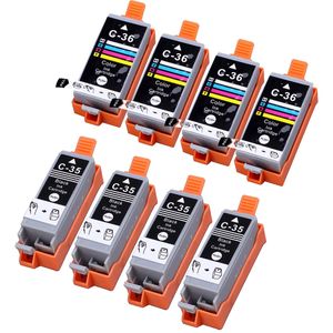Cartouches d’encre compatibles Canon PGI-35 & CLI-36 – lot de 8