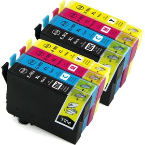 Cartouches d’encre compatibles Epson 502XL – haute capacité, lot de 8