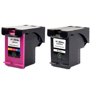 Cartouches d’encre remanufacturées HP 304 XL – haute capacité, lot de 2