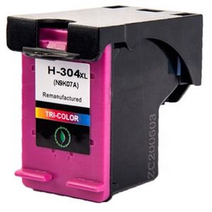 Cartouche d’encre remanufacturée HP 304XL – trois couleurs, haute capacité (N9K07AE)
