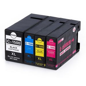 Cartouches d’encre compatibles Canon PGI-1500XL – haute capacité, lot de 4