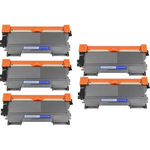 Cartouches de toner compatibles Brother TN2010 – noir, lot de 5