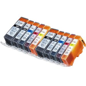 Cartouches d’encre compatibles Canon PGI-520 & CLI-521 – lot de 10