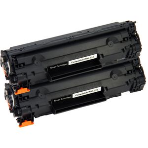 Cartouches de toner compatibles Canon 725 – noir, lot de 2