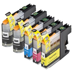 Cartouches d’encre compatibles Brother LC123 – haute capacité, lot de 5 (remplace LC121)