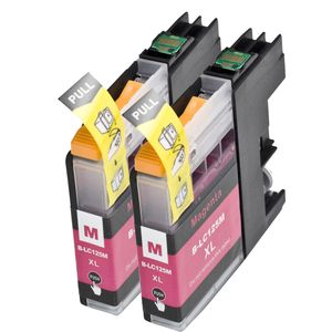 Cartouches d’encre compatibles Brother LC125M – magenta, capacité super haute, lot de 2