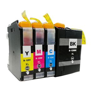 Cartouches d’encre compatibles Brother LC129 & LC125 – capacité super haute, lot de 4