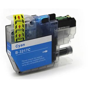 Cartouche d’encre compatible Brother LC3217C – cyan, haute capacité