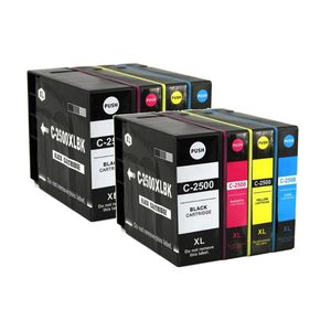 Cartouches d’encre compatibles Canon PGI-2500XL – haute capacité, lot de 8