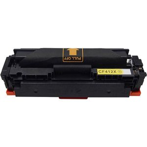 Cartouche de toner compatible HP 410X – jaune, haute capacité (CF412X)