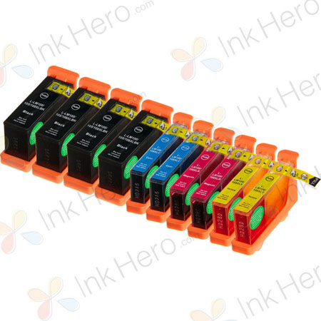 10 stuks Lexmark 100XL inktcartridges hoge capaciteit (Ink Hero Huismerk)