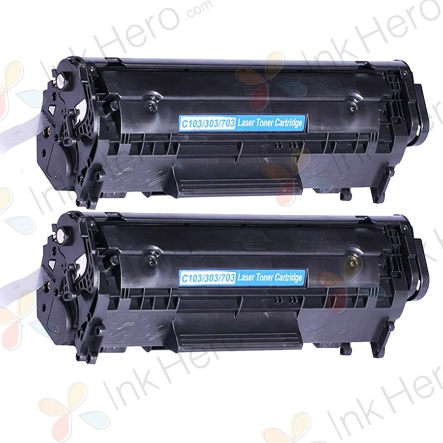 2 stuks Canon 703 toner zwart (Ink Hero Huismerk)