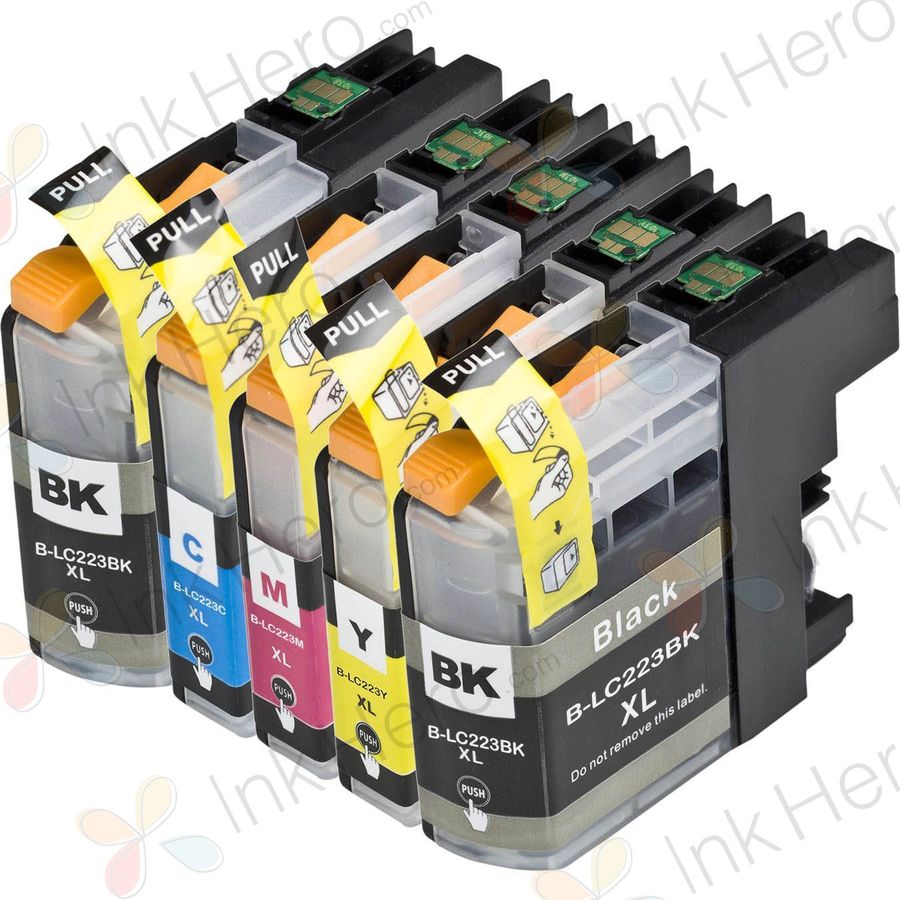 5 stuks Brother LC223 (LC221) inktcartridges hoge capaciteit (Ink Hero Huismerk)